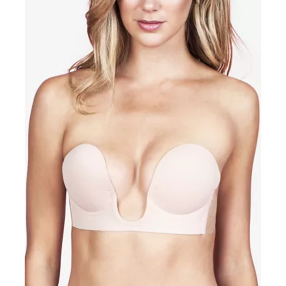 Fashion Forms Women U Plunge Backless Strapless Bra Nude Size D - Picture 1 of 2